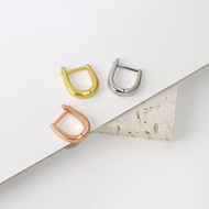 Picture of New Season Gold Plated Delicate Huggie Earrings with SGS/ISO Certification