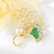 Show details for Copper or Brass Gold Plated Brooche with Beautiful Craftmanship