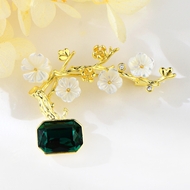 Show details for Great Cubic Zirconia Gold Plated Brooche from Editor Picks