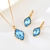 Picture of Geometric Blue 2 Piece Jewelry Set with 3~7 Day Delivery
