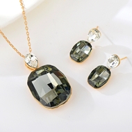 Show details for Nice Swarovski Element Zinc Alloy 2 Piece Jewelry Set