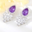 Show details for Need-Now Purple Copper or Brass Dangle Earrings with SGS/ISO Certification