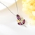 Picture of Leaf Purple Pendant Necklace Wholesale Price