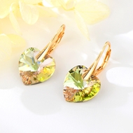 Show details for Impressive Yellow Swarovski Element Dangle Earrings at Great Low Price