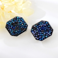 Show details for Nickel Free Platinum Plated Swarovski Element Dangle Earrings with No-Risk Refund