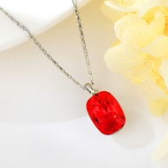 Show details for Copper or Brass Red Pendant Necklace in Bulk