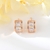 Picture of Sparkling Small Rose Gold Plated Small Hoop Earrings
