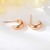 Picture of Small Rose Gold Plated Small Hoop Earrings at Unbeatable Price