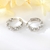 Picture of 925 Sterling Silver Small Huggie Earrings in Flattering Style