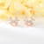 Picture of 925 Sterling Silver Rose Gold Plated Big Stud Earrings in Exclusive Design