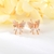 Picture of Sparkly Small White Big Stud Earrings