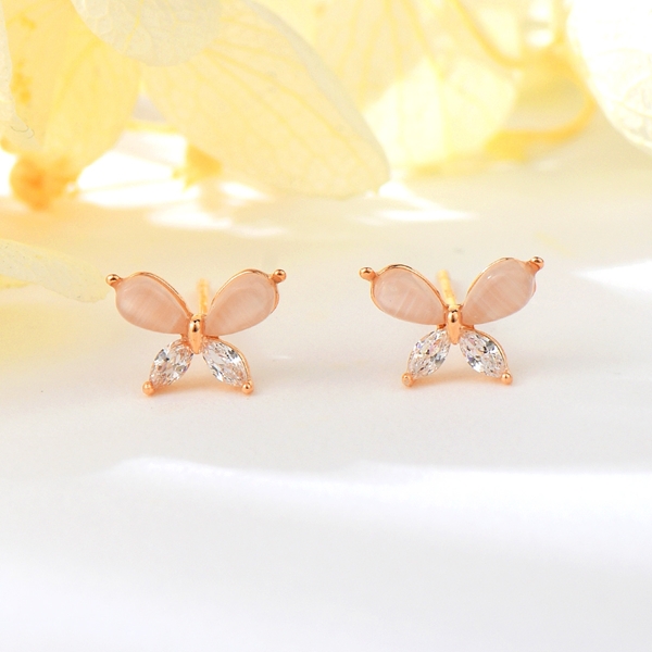 Picture of Amazing Small Rose Gold Plated Big Stud Earrings