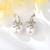 Picture of Affordable Platinum Plated White Dangle Earrings from Trust-worthy Supplier