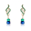 Show details for Copper or Brass Cubic Zirconia Dangle Earrings from Certified Factory