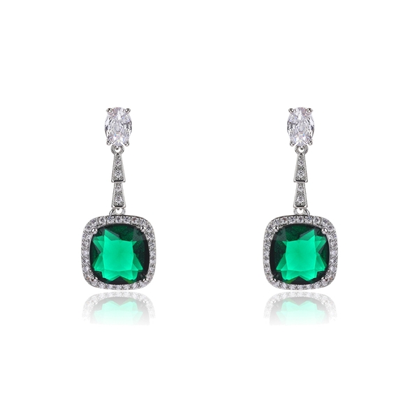 Picture of Distinctive Green Luxury Dangle Earrings As a Gift
