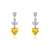 Picture of Purchase Platinum Plated Yellow Dangle Earrings Exclusive Online