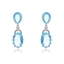 Show details for Featured Blue Cubic Zirconia Dangle Earrings with Full Guarantee