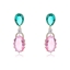 Show details for New Cubic Zirconia Pink Dangle Earrings