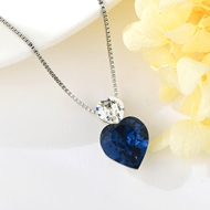 Show details for Love & Heart Copper or Brass Pendant Necklace in Exclusive Design