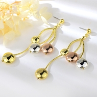 Show details for Charming Multi-tone Plated Zinc Alloy Dangle Earrings with Easy Return