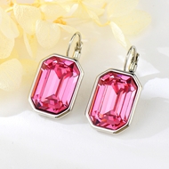 Show details for Low Cost Platinum Plated Copper or Brass Dangle Earrings with Low Cost