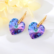 Show details for Luxury Swarovski Element Dangle Earrings with Worldwide Shipping