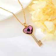 Show details for Stylish Love & Heart Simple Collar Necklace