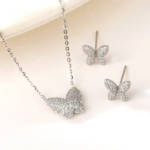 Picture of Luxury 925 Sterling Silver 2 Piece Jewelry Set Online Only