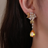 Picture of Luxury Gold Plated Dangle Earrings Online Only