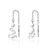 Picture of Shop 999 Sterling Silver Irregular Small Hoop Earrings with Wow Elements