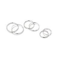 Picture of Cute 999 Sterling Silver Small Hoop Earrings in Exclusive Design