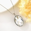 Show details for Origninal Geometric White Pendant Necklace