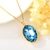 Picture of Unusual Geometric Blue Pendant Necklace