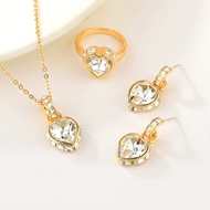 Show details for Hypoallergenic Rose Gold Plated Party 3 Piece Jewelry Set with Easy Return