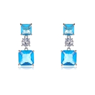 Picture of Recommended Blue Geometric Dangle Earrings with Member Discount