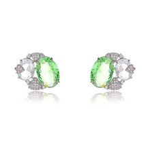 Show details for Copper or Brass Platinum Plated Huggie Earrings from Certified Factory