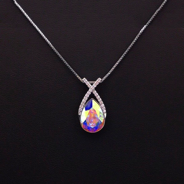 Picture of Copper or Brass Platinum Plated Pendant Necklace with Unbeatable Quality