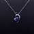 Picture of Copper or Brass Blue Pendant Necklace for Her