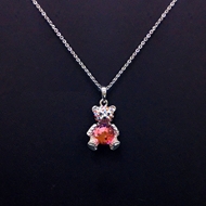 Show details for Fashion Red Pendant Necklace with Member Discount