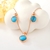 Picture of Attractive White Rose Gold Plated 2 Piece Jewelry Set Factory Direct Supply