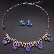 Show details for Irresistible Blue Platinum Plated 2 Piece Jewelry Set For Your Occasions