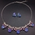Picture of Irresistible Blue Platinum Plated 2 Piece Jewelry Set For Your Occasions
