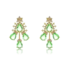 Show details for Luxury Gold Plated Dangle Earrings Online Only