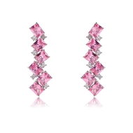 Picture of Party Pink Dangle Earrings with Fast Delivery