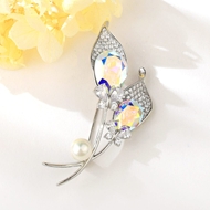 Show details for Copper or Brass Luxury Brooche with Worldwide Shipping