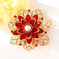 Show details for Stylish Flowers & Plants Red Brooche