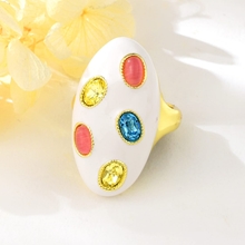 Show details for Buy Gold Plated Colorful Fashion Ring with Fast Shipping