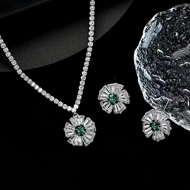 Show details for Luxury Flowers & Plants 2 Piece Jewelry Set with Full Guarantee