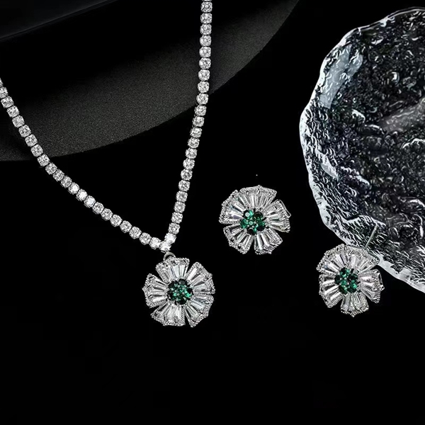 Picture of Luxury Flowers & Plants 2 Piece Jewelry Set with Full Guarantee