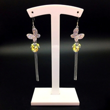 Show details for Purchase Platinum Plated Yellow Dangle Earrings Exclusive Online